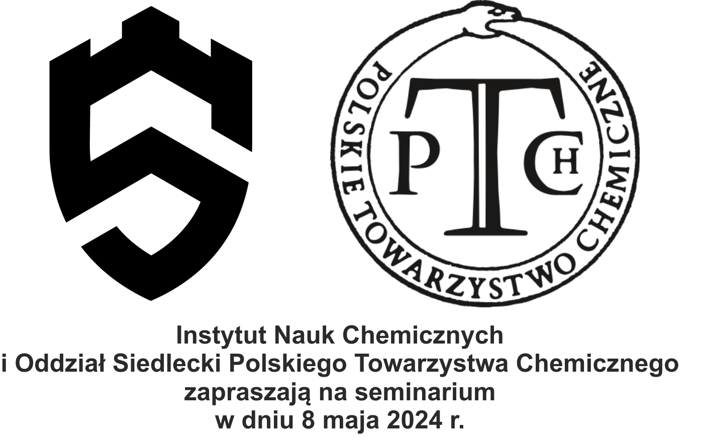 Logo Uniwersytetu w Siedlcach i Polskiego Towarzystwa Chemicznego