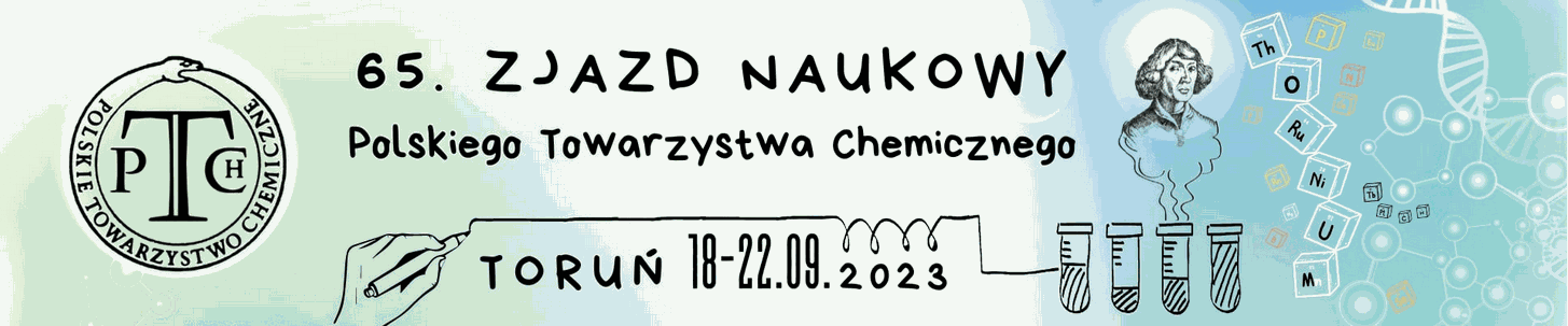 Logo sześciesiątego piątego Zjazdu Naukowy Polskiego Towarzystwa Chemicznego